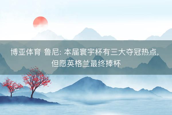博亚体育 鲁尼: 本届寰宇杯有三大夺冠热点， 但愿英格兰最终捧杯